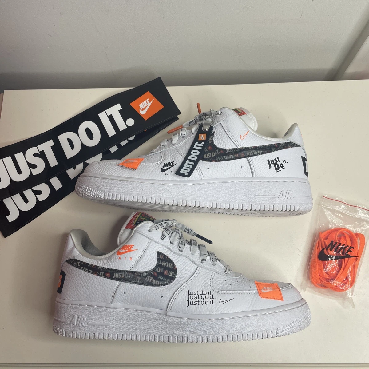 Size 10.5 - Nike Air Force &#039;07 Premium Just Do It 2018 CLEAN | eBay