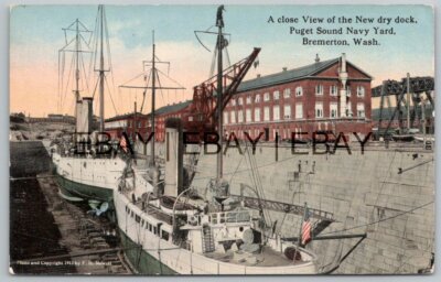Bremerton, WA - Close View of the New Dry Dock, Puget Sound Navy Yard