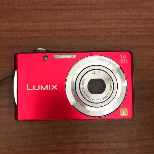 Panasonic LUMIX DMC-FH2/DMC-FS16 14.0MP CCD Digital Camera 100% Working-Red - Picture 2 of 12