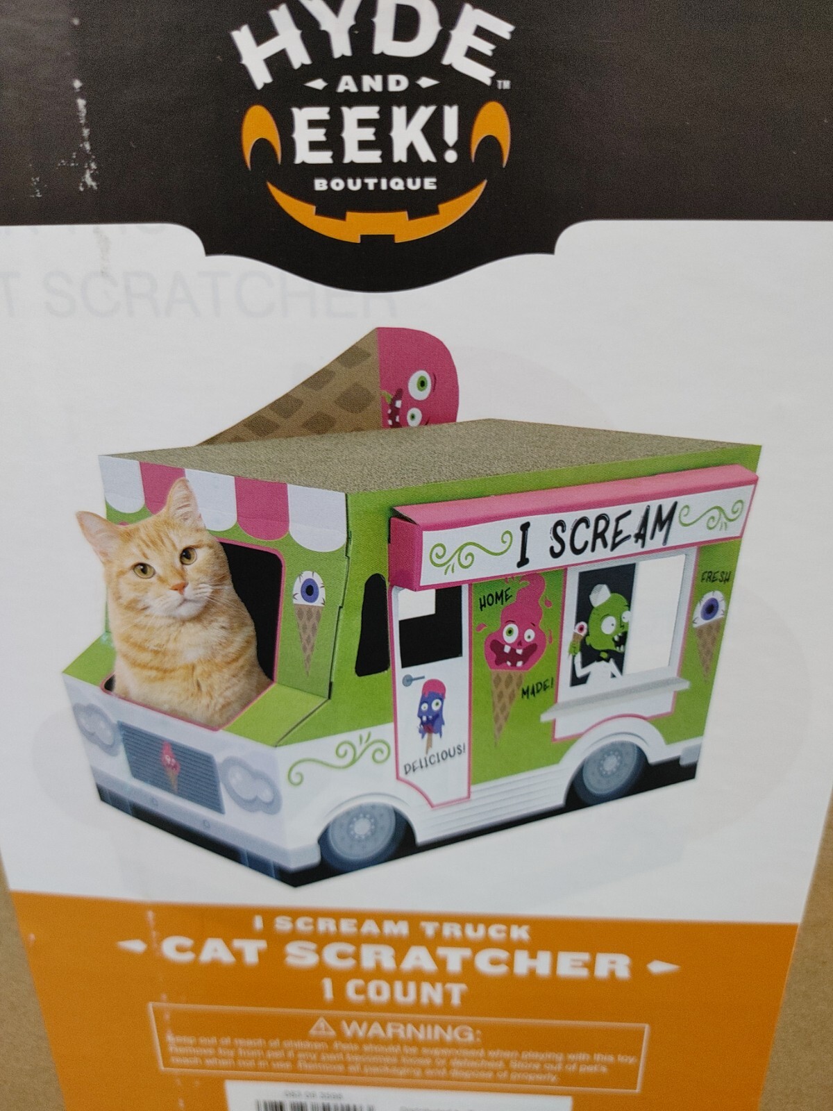 Ice Cream Truck Cat Scratcher Cat Box Scratcher *NEW* R2P7