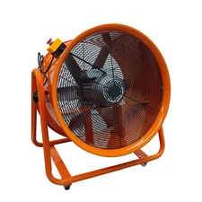 24" Industrial Axial Fan Spray Booth Paint Fumes Blower 220V 1450rpm Movable