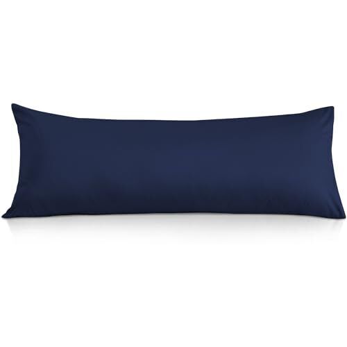 Cover 20x48 Body Pillow Case Navy Blue Cotton Body Pillow Co
