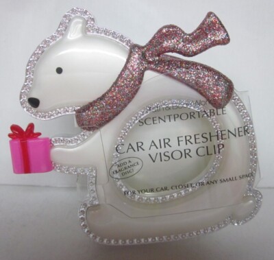 Bath & Body Works Scentportable Visor Clip  gift present  Polar Bear