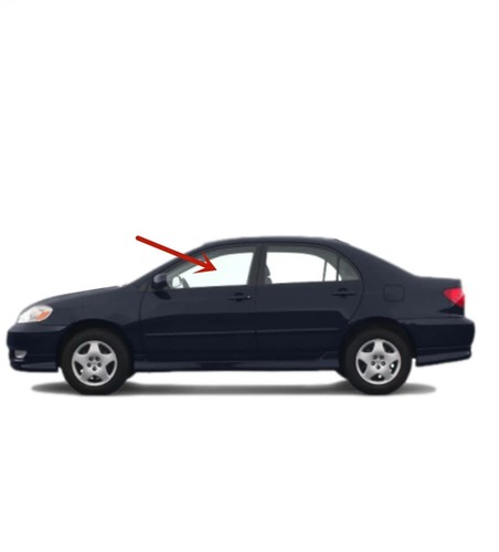Fits 2003-2008 Toyota Corolla 4 Door Sedan Driver Left Front Door Window Glass - Picture 2 of 2