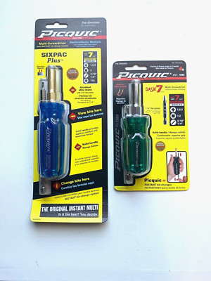 PICQUIC Screwdrivers - SIXPAC Plus ''Electric Blue'' & Dash 7  ''Emerald Green''