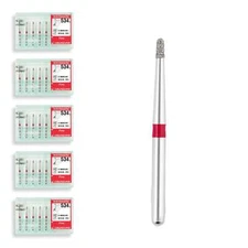 Torpedo, Long Neck 0.9 mm Dia. Fine Grit Diamond Dental Bur 25 Pcs. 534.9F1