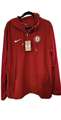 Nike Alabama Crimson Tide 1/4 Zip Jacket Size Large NWT | eBay