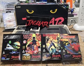 Atari Jaguar Console boxed 4 games bundle ninja tempest wolfenstein bundle set 