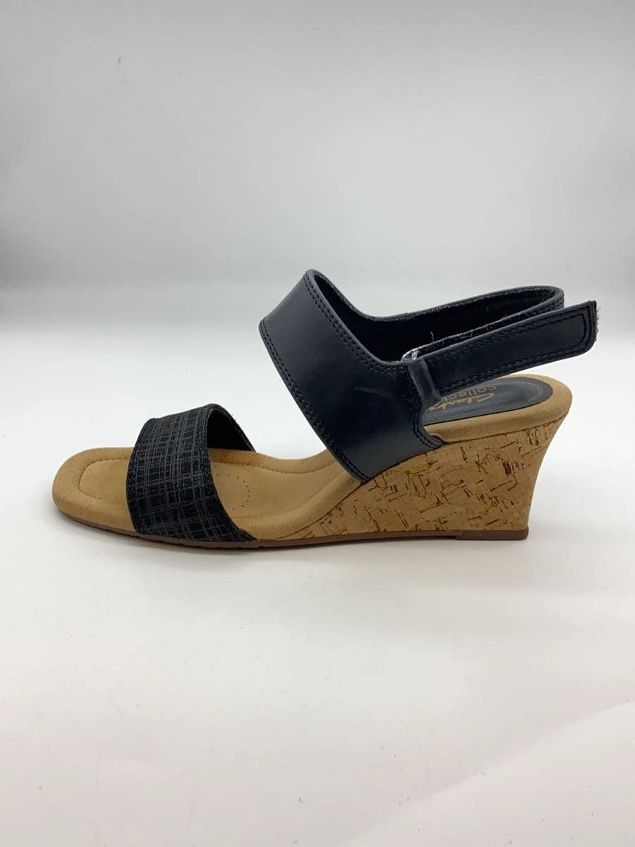 Sandali Clarks 23 cm pelle nera 261712374040 usati