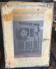 Vintage Insanely Rare Roky Erickson & Aliens Evil One Original Silk Screen Print
