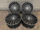 20 AMG Turbine Style Alloy Wheels Mercedes 5x112 Staggered Black Polished