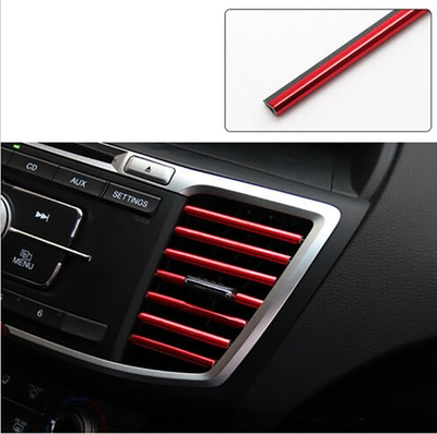 #ad 10* Car Accessories Interior Air Conditioner Air Outlet Decoration Stripes Cover $4.99
