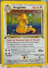 Dragonite 1st Edition Holo Pokemon Fossil Spanish 4/62 Card w/ full SWIRL