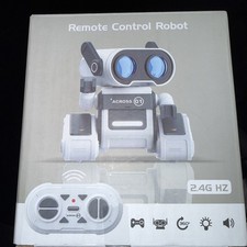 2.4Ghz RC Robot Robot Toys with LED Eyes  Flexible Arms. Color Gray FREE SHIP