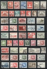 GRÖNLAND Briefmarken gestempelt 1960-70-80er Jahre große Quote!  (2 Scans) (F)