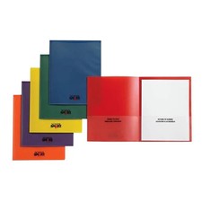 School Smart 1540635 Take Home Heavy-Duty Folder  Assorted - Set of 24