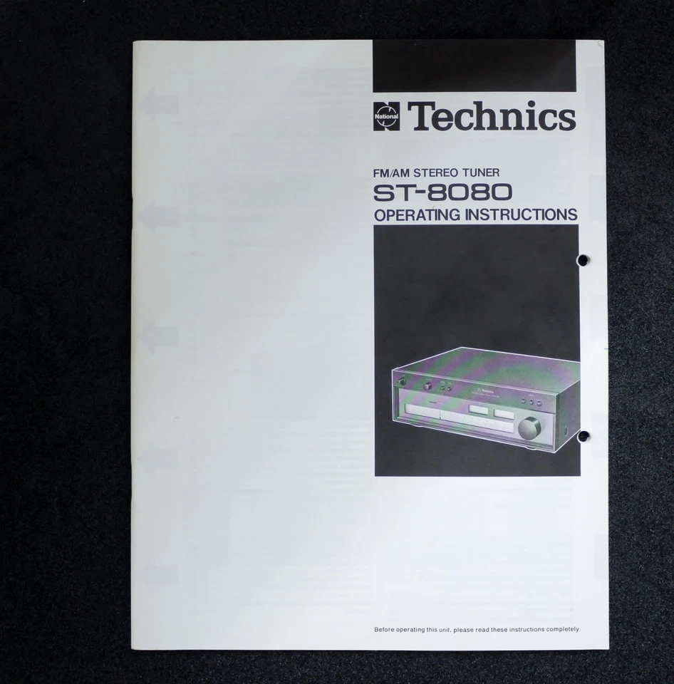 Original Technics ST-8080 FM/AM Stereo Tuner Bedienungsanleitung/Handbook - Bild 1 von 1
