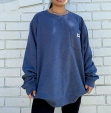 VINTAGE LEE Sweatshirt Mens L blue Crewneck Pullover Cotton Blend Made In USA