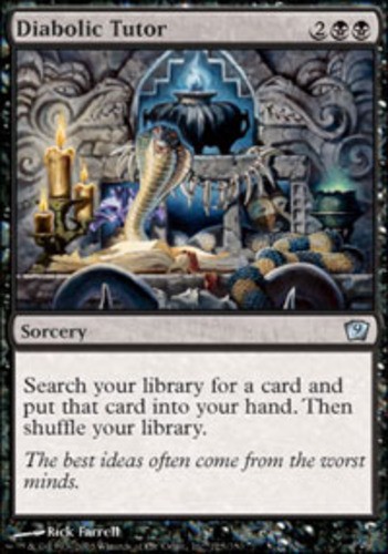 1x Diabolic Tutor - Foil Light Play MTG Magic - Kid Icarus -
