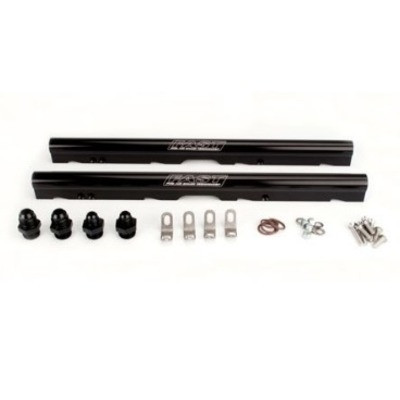 Fast Electronics 146027B-KIT, Kit Black Aluminum Billet Fuel Rail Kit For Lsxr 