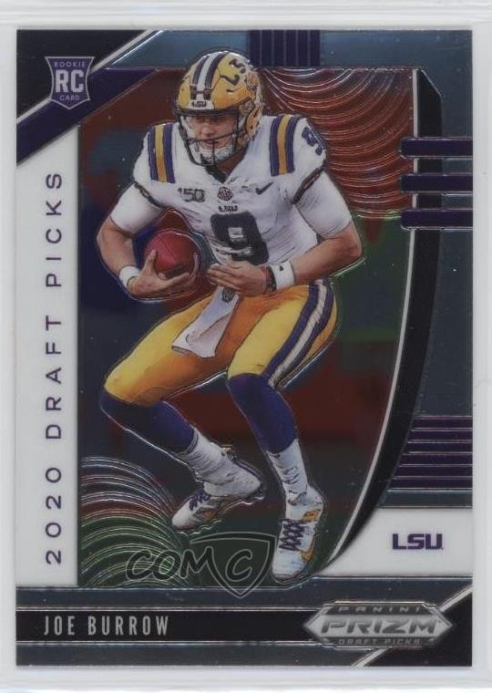 2020 Panini Prizm Draft Picks Draft Picks Rookies Joe Burrow #105 Rookie RC
