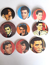 Vintage Pop Badges Elvis, Rush, Duran Duran, Tears for Fears, Nolans Adam Ant E4