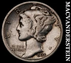 1936-D Mercury Dime- Silver- Scarce Better Date No Reserve #J1877