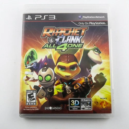 Ratchet & Clank All 4 One PS3  - Case+Art+Manual, NO GAME DISC