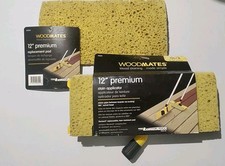 Mr. LongArm 0350 Woodmates 12” Premium Stain Applicator, Deck W/Replacement Pad