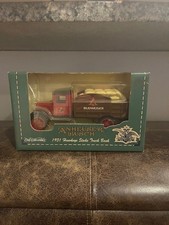   New, 1995. Ertl Anheuser Busch Die Cast 1931 Hawkeye Stake Truck Bank. 1/34 