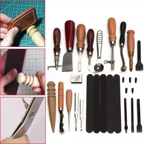 Lederstempel Werkzeug Aus Edelstahl 304 - Professionelle Mesh Muster Stempel Für DIY Lederarbeiten