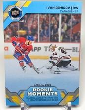 2025-26 IVAN DEMIDOV UPPER DECK NATIONAL HOCKEY CARD DAY ROOKIE CARD