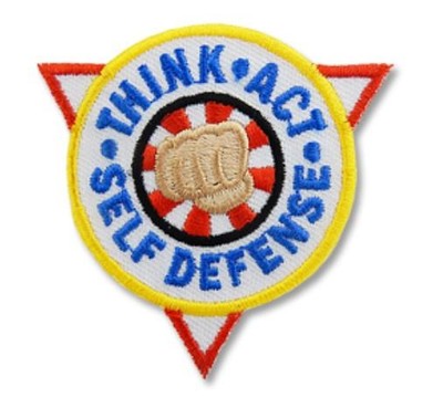 Girl Boy Think Act SELF DEFENSE Fun Class Patches Crest Badges SCOUT GUIDE Visit
