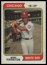 1974 Topps Jerry Hairston #96 Rookie Card Chicago White Sox Vintage Base NM. rookie card picture