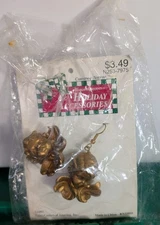 1993 Fabri-centers of America cherub earrings vtg