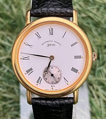 [Mint] Orient You Small Second Roman Numeral GP White Dial Vintage Watch 32mm