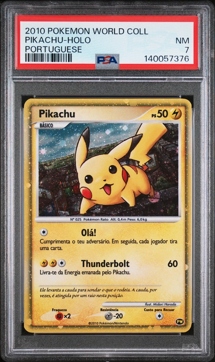 皮卡丘口袋妖怪TCG 个人收藏品卡牌游戏卡葡萄牙语| eBay