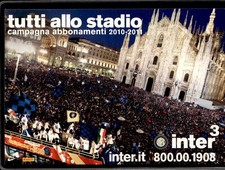 cartolina postcard Calcio promocard #9519 Inter 2010/11 Annullo 26-6-2010