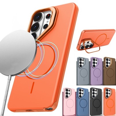 For Samsung Galaxy S26 Ultra S26 Plus S26 Mag Safe Case Shockproof + Stash Stand