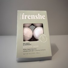6pc Being Frenshe Bergamot Cedar Milky Bath Bombs Balance  harmony 3oz ea new