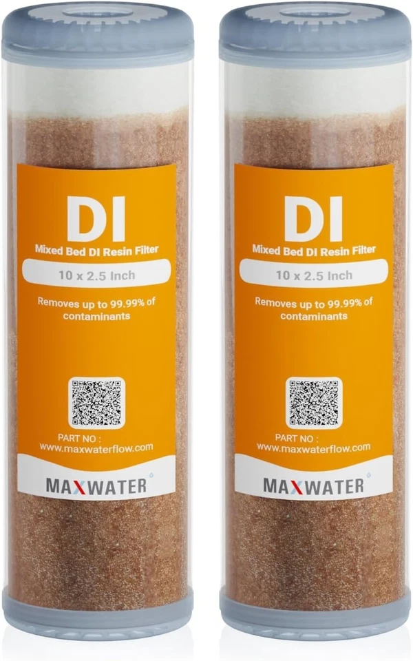 Industrial Grade Refillable Water Filter Cartridges - 2-Pack for Ultimate Purity - Image 3 of 4