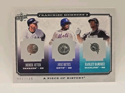 Jeter/Ramirez/Reyes-2008 UD A Piece of History Franchise Members 3 #FM3-14- /149