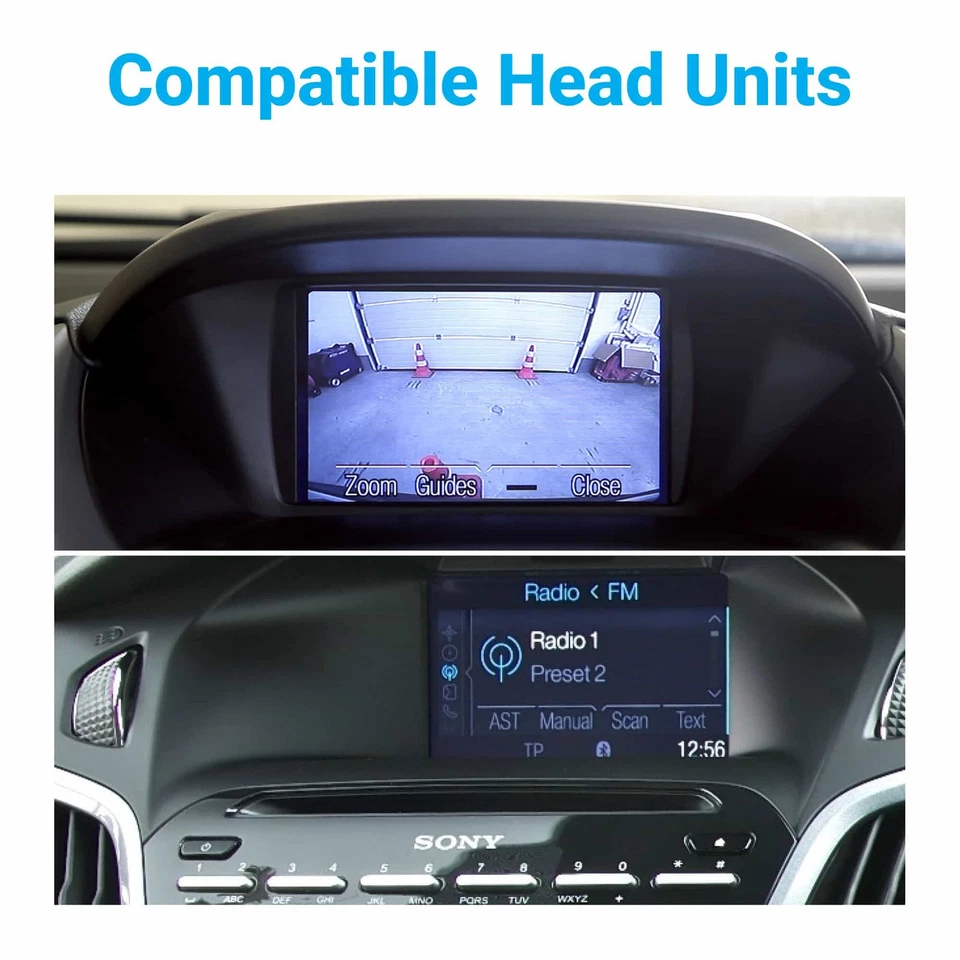 Ford Focus 3 Kuga Escape Fiesta Reverse Camera Kit With 4 Pin Cable Wire Harness - Image 3 of 4