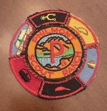Vintage Philmont Scout Ranch Dollar Patch w Segments Boy Scout 1950s BSA PSR 