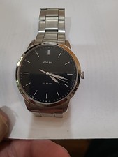 Fossil Men's FS5459 The Minimalist 3H Gray Stainless Steel Watch "NICE"