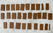 Lot of 108 Pantograph 1 3/4" Block Letter Tiles 2 3/4" Tall Plastic Font Plates