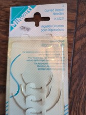 3 Milward Curved Repair Needles Stainless Steel