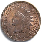 1906 Indian Head Penny Cent Almost Uncirculated (AU)