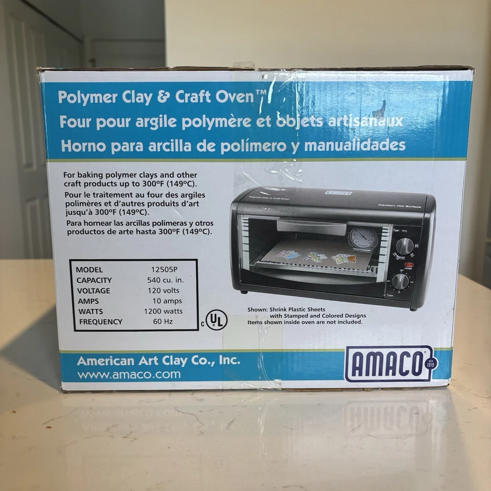 Horno artesanal/arcilla de encimera AMACO de caja abierta negro 12505P horno artesanal y de arcilla polimérica Foto 2 de 4