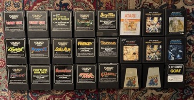 Lot Set 24 Spiele Spiel Colecovision Adam Atari Games Video Game Sammlung Selten